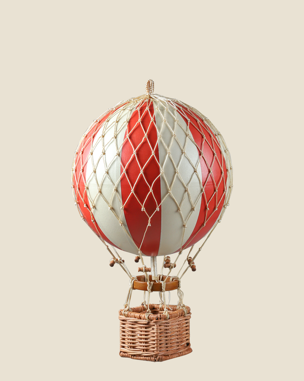 Red & White Striped 8" Hot Air Balloon