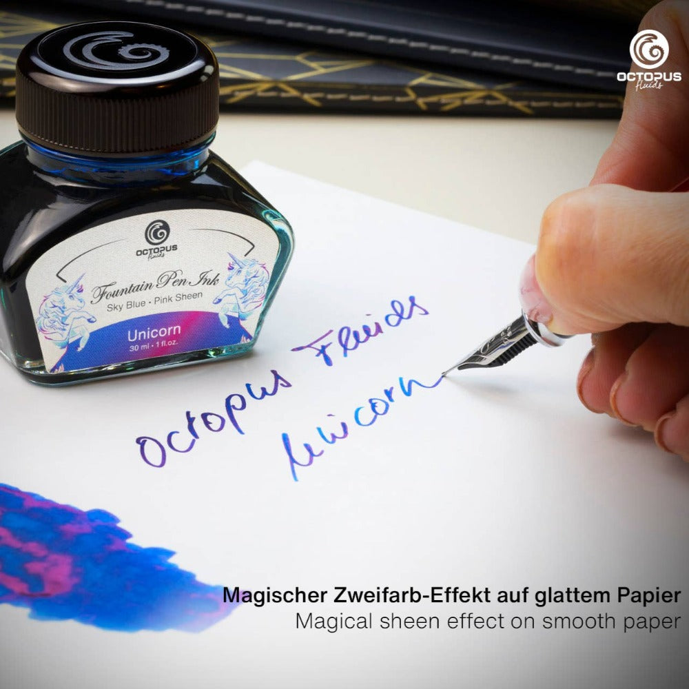 Unicorn Blue Sheening Fountain Pen Ink