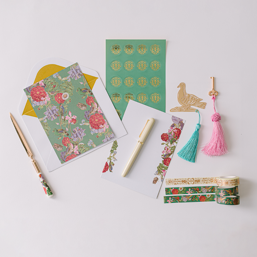 Bird Menagerie Illumination Lacquer Keepsake Stationery Set