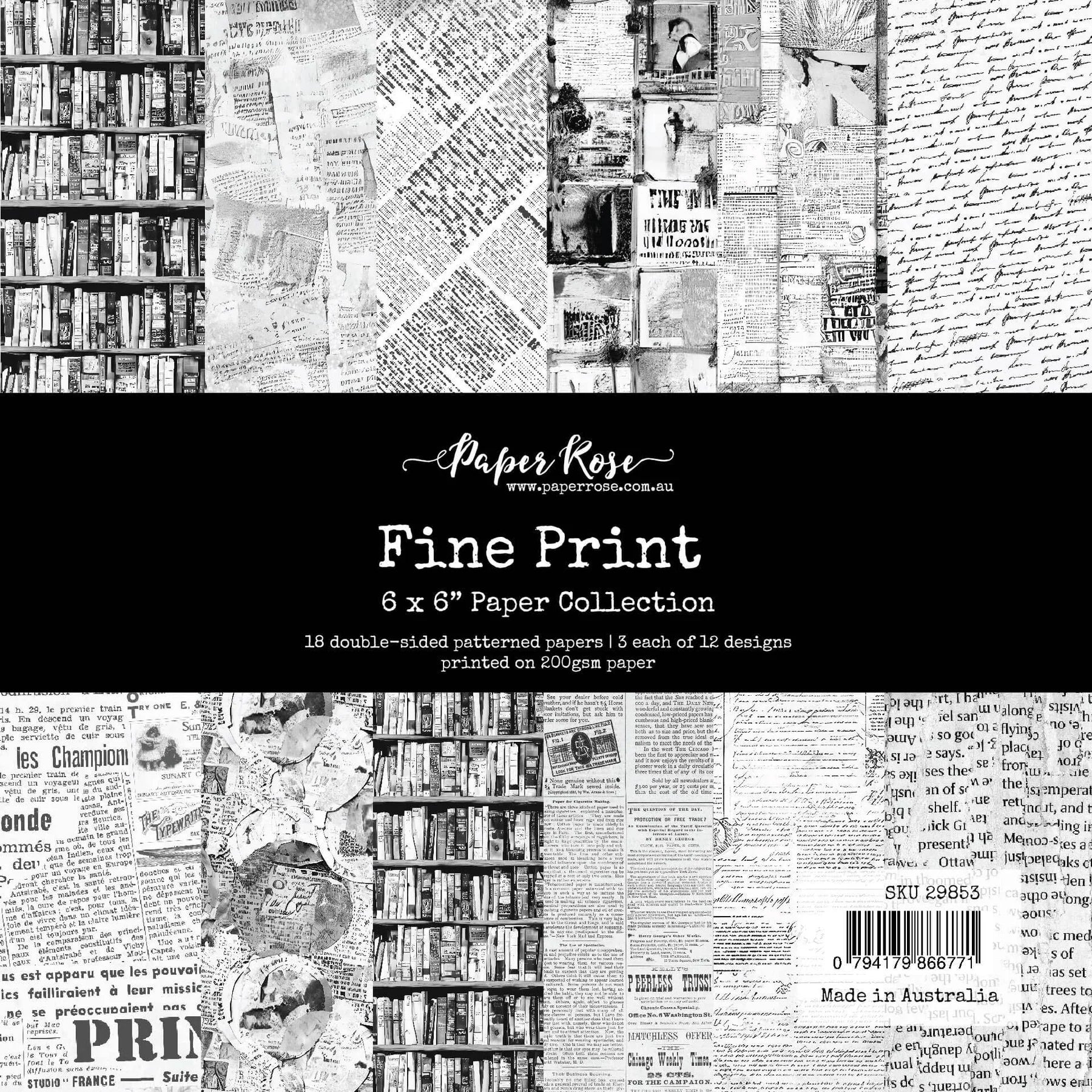 Fine Print 6x6 Paper Collection