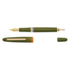 Quirky Leaf Estie Fountain Pen | Push Button Piston | Gold Trim