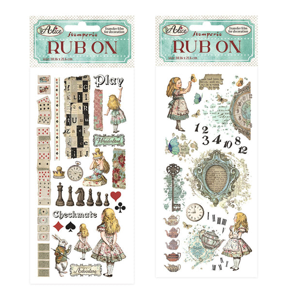 !RÉORGANISER! Alice Forever Rub-Ons {styles multiples} 