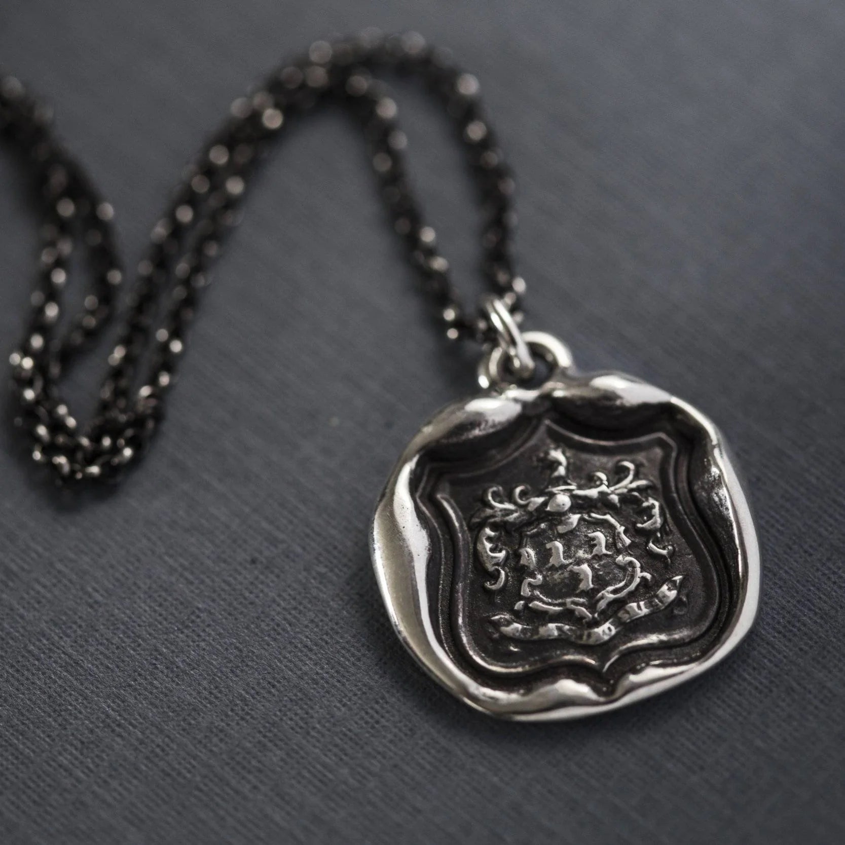 Wolf Crest Wax Seal Pendant