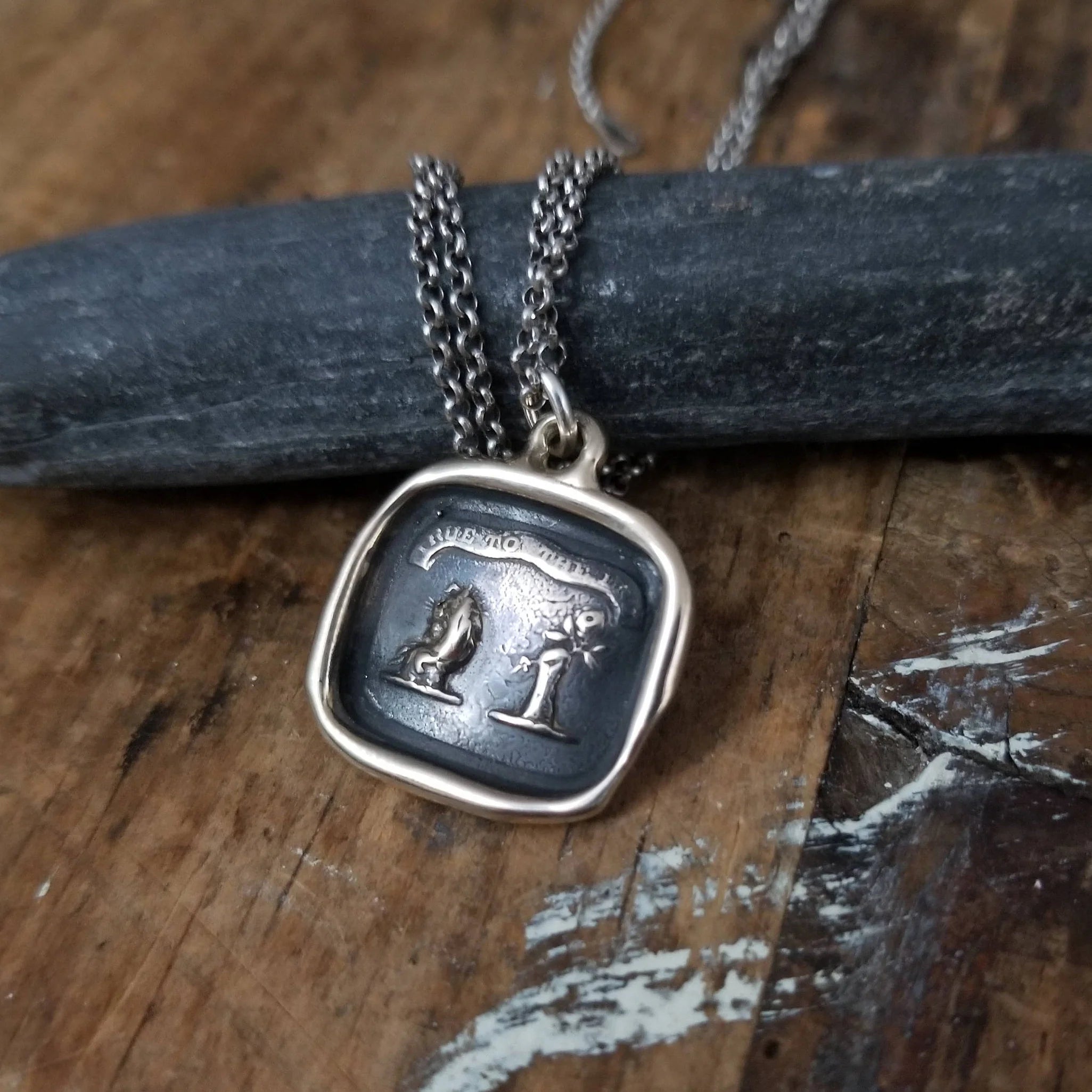 True to the End Wax Seal Pendant