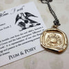 Bloom Forth Wax Seal Pendant