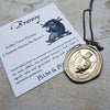 Fortune Favors the Brave Wax Seal Pendant