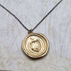 Patience and Courage Wax Seal Pendant