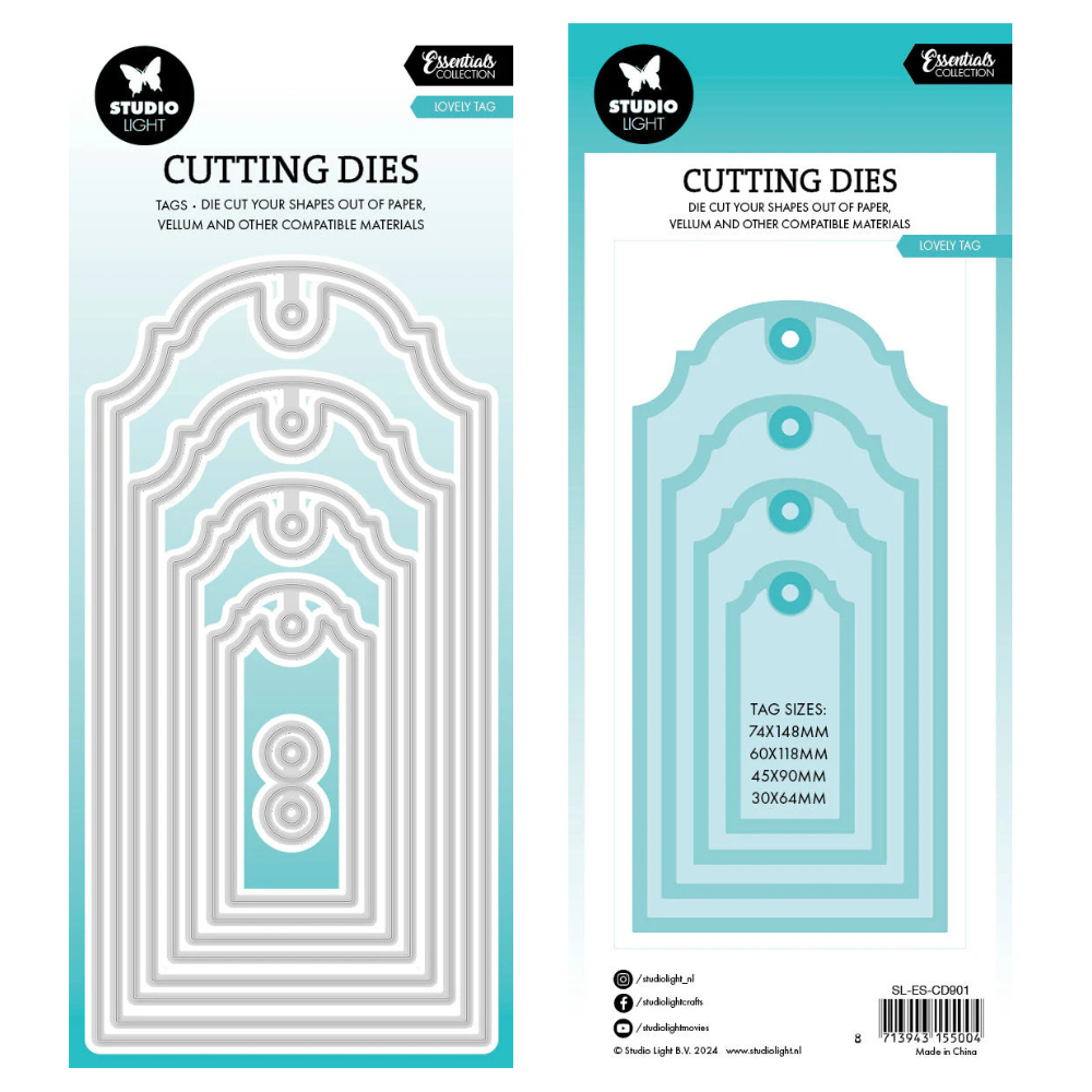 Lovely Tag Essentials Cutting Dies