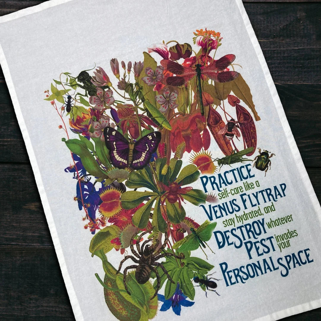 Venus Flytrap Self-Care Dish Towel