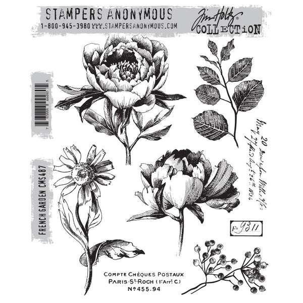 French Garden Cling Stamp Set | Tim Holtz {pre-order: eta late July}