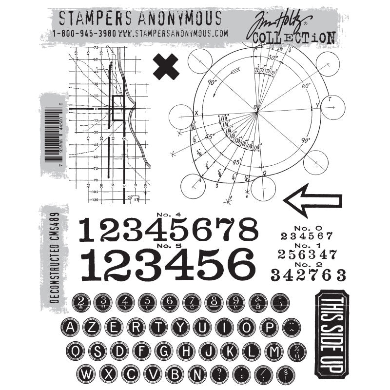 Deconstructed Cling Stamp Set | Tim Holtz