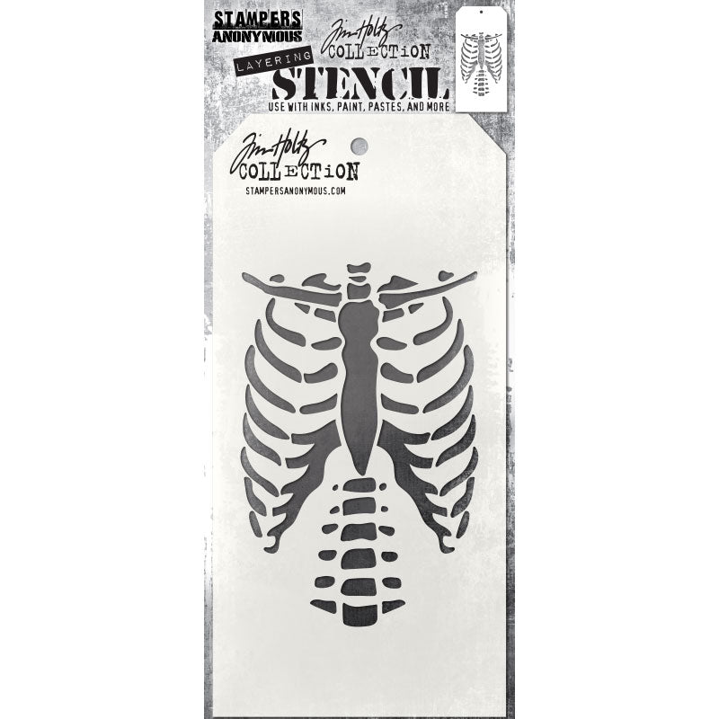 Bones Layering Stencil {Halloween} | Tim Holtz