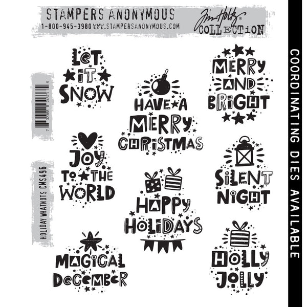 Holiday Whatnots Cling Stamp Set  {Christmas} | Tim Holtz