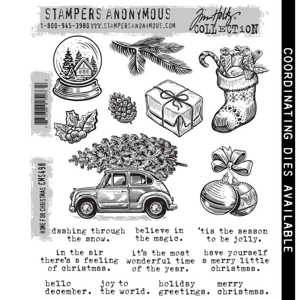 Home for Christmas Cling Stamp Set | Tim Holtz {coming soon!}