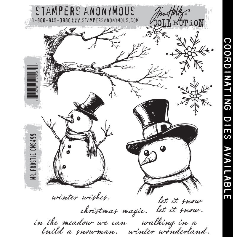 Mr. Frostie Cling Stamp Set {Christmas} | Tim Holtz