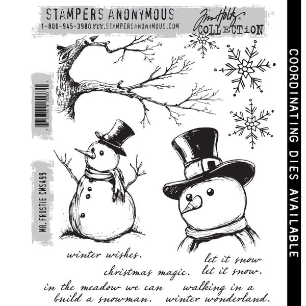 Mr. Frostie Cling Stamp Set {Christmas} | Tim Holtz