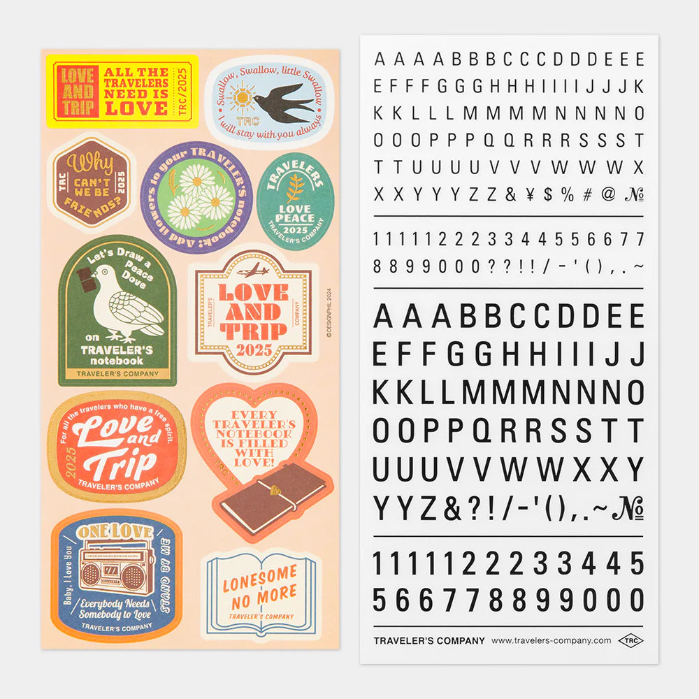 Limited Edition 2025 Sticker Set | Traveler's Notebook Accessories