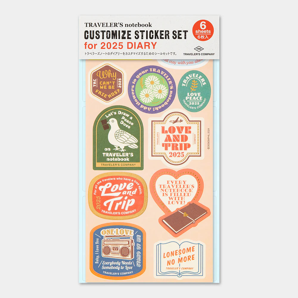 Limited Edition 2025 Sticker Set | Traveler's Notebook Accessories