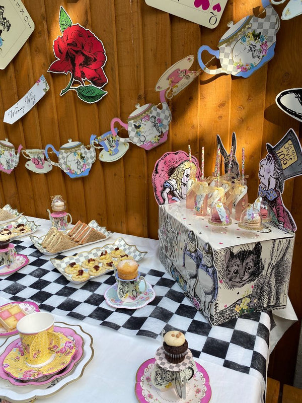 4m Tea Pot Bunting, Alice in Wonderland Party Decorations, Garden