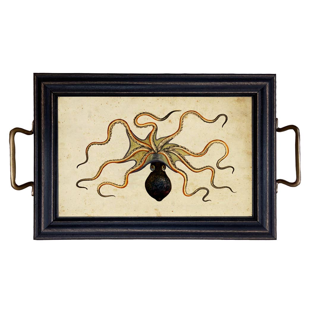 Octopus Tray with Brass Handles